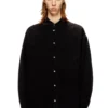 s-baggy-padd-hgbk Cotton shirt with Oval D embroidery
