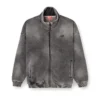s-batel-v1 Teddy-lined zip jacket with denim effect