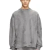 s-baxt-t1 Cracked-effect sweatshirt with micro logo