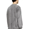 s-baxt-t1 Cracked-effect sweatshirt with micro logo