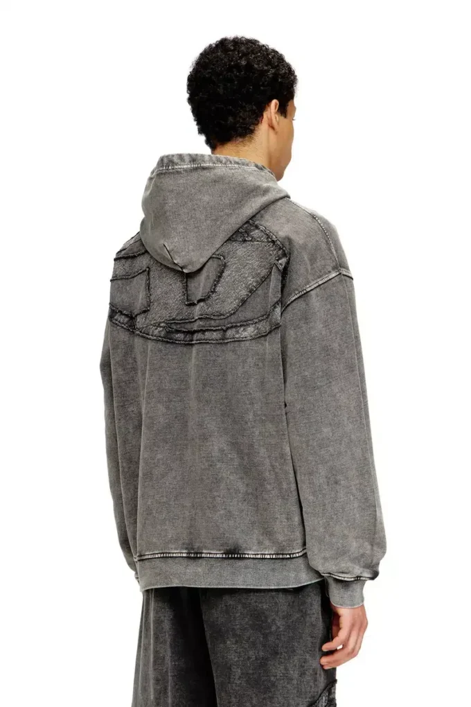 s-boxt-hood-den Hoodie with raw-cut back patch