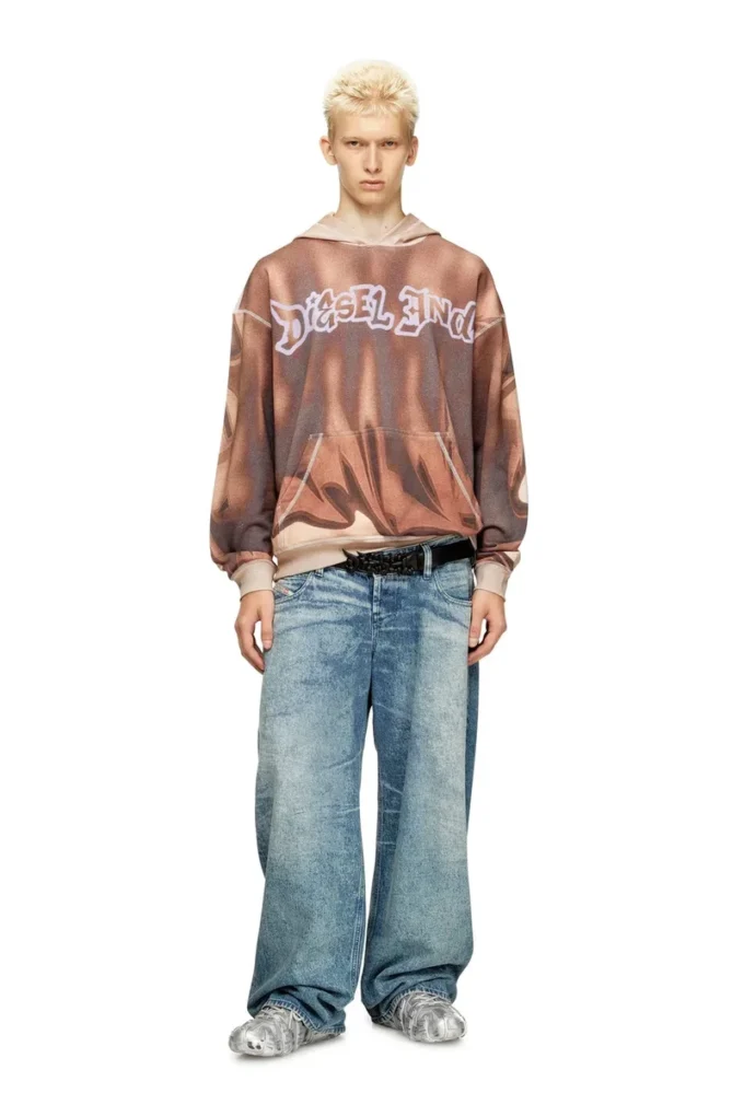 s-boxt-hood-show Hoodie with graffiti print