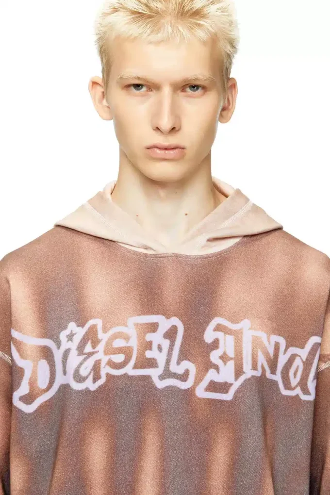 s-boxt-hood-show Hoodie with graffiti print