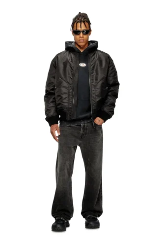 s-boxt-hood-t10 Hoodie with cut-out metal Oval D