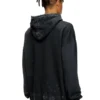 s-boxt-hood-t10 Hoodie with cut-out metal Oval D