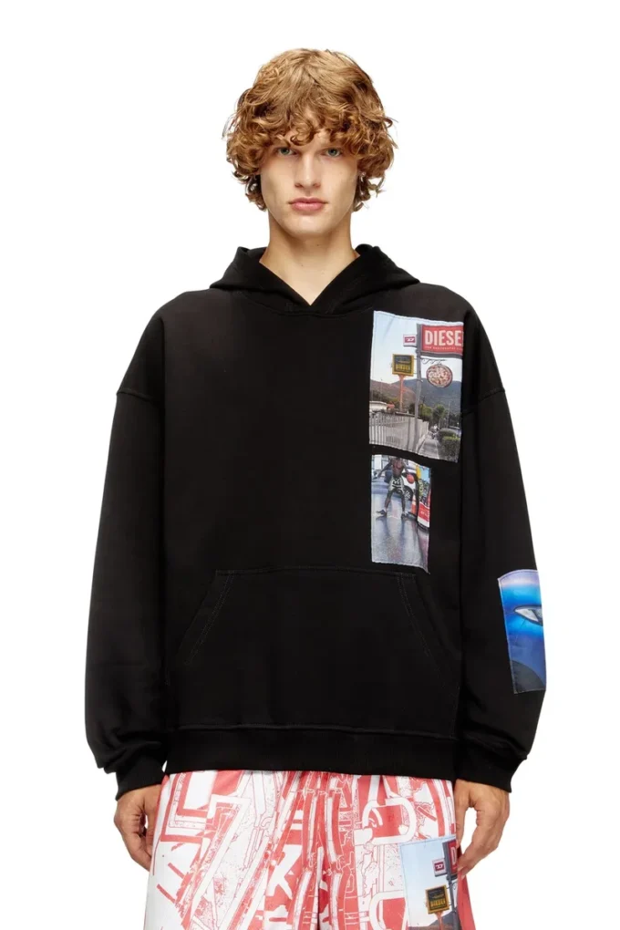 s-boxt-hood-t6 Hoodie with logo photo patches