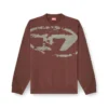 s-boxt-n5 Cotton sweatshirt with flocked Oval D