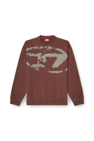 s-boxt-n5 Cotton sweatshirt with flocked Oval D