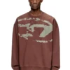 s-boxt-n5 Cotton sweatshirt with flocked Oval D