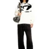 s-boxt-n5 Sweatshirt with distressed flocked logo