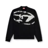 s-boxt-n5 Sweatshirt with distressed flocked logo