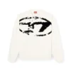 s-boxt-n5 Sweatshirt with distressed flocked logo