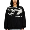 s-boxt-n5 Sweatshirt with distressed flocked logo