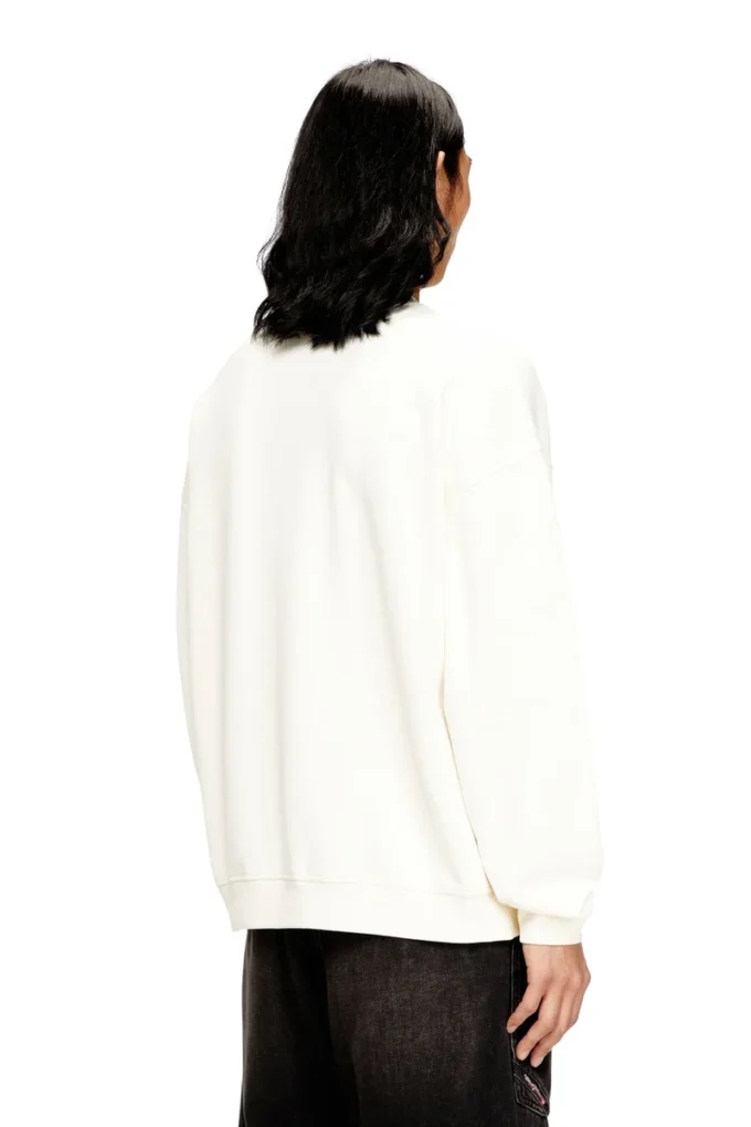 s-boxt-n5 Sweatshirt with distressed flocked logo