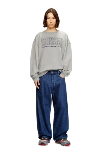 s-boxt-raw-v1 Cotton sweatshirt with appliqué logo