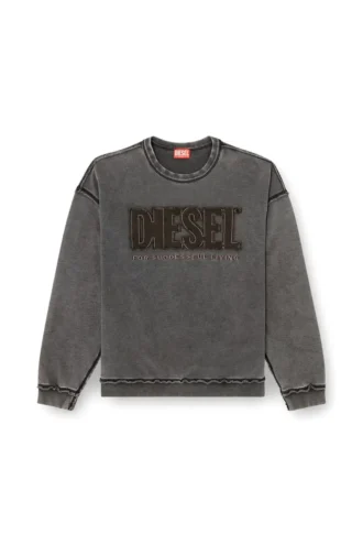 s-boxt-raw-v1 Cotton sweatshirt with appliqué logo