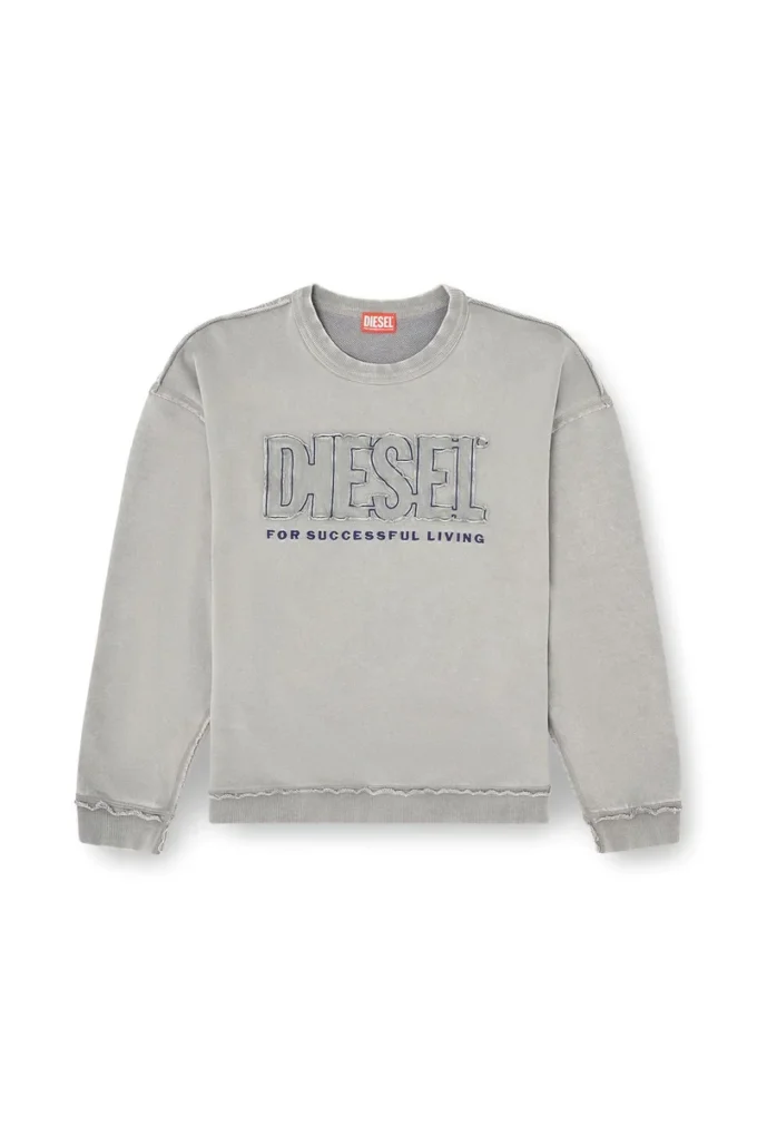 s-boxt-raw-v1 Cotton sweatshirt with appliqué logo