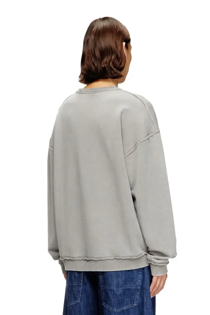 s-boxt-raw-v1 Cotton sweatshirt with appliqué logo