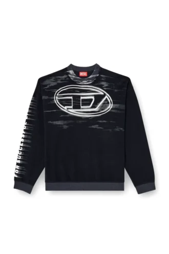s-boxt-t1 Cotton sweatshirt with Oval D print