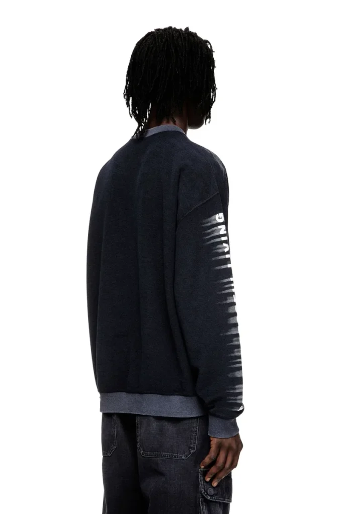 s-boxt-t1 Cotton sweatshirt with Oval D print