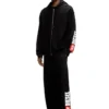 s-boxt-zip-hood-div Hoodie with logo patch embroidery