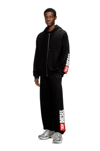 s-boxt-zip-hood-div Hoodie with logo patch embroidery