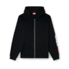 s-boxt-zip-hood-div Hoodie with logo patch embroidery