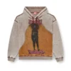 s-boxton-hood Hoodie with print and studs