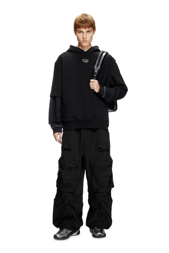 s-cooling-l1 Half-sleeve sweatshirt with metallic logo