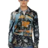 s-corn-peel Destroyed shirt with cinema prints