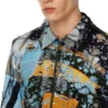 s-corn-peel Destroyed shirt with cinema prints