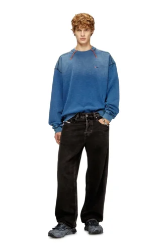 s-crao-boxt Cotton sweater with contrasting stitching