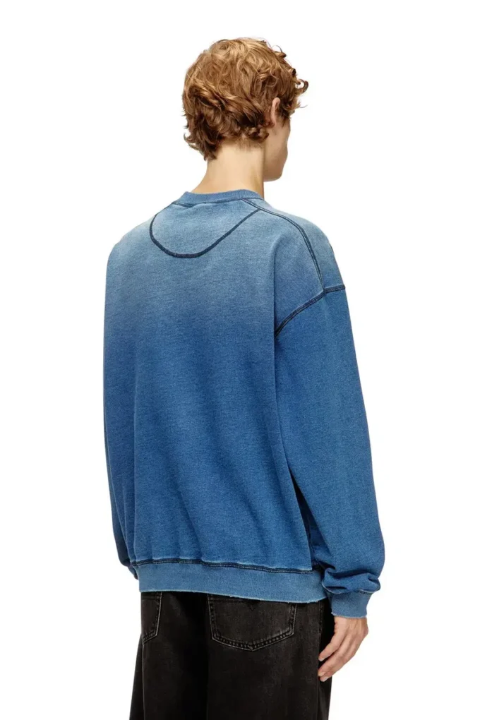 s-crao-boxt Cotton sweater with contrasting stitching