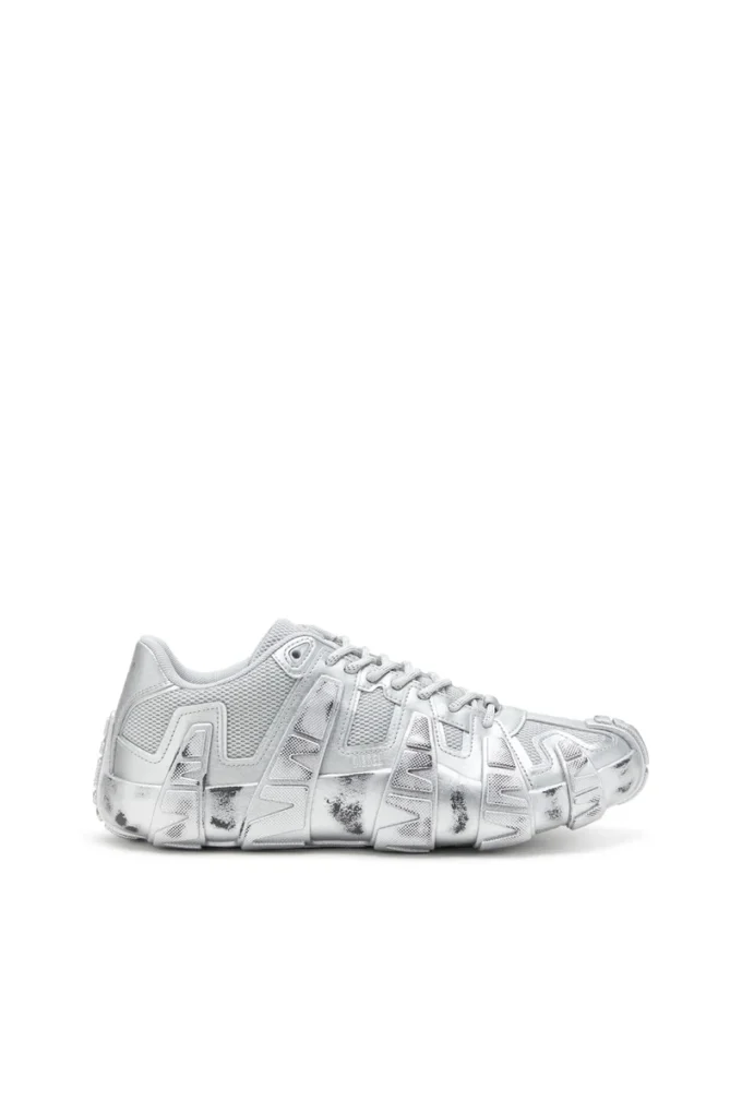 s-d-griffe low S-D-Griffe-Metallic sneakers in mesh and PU