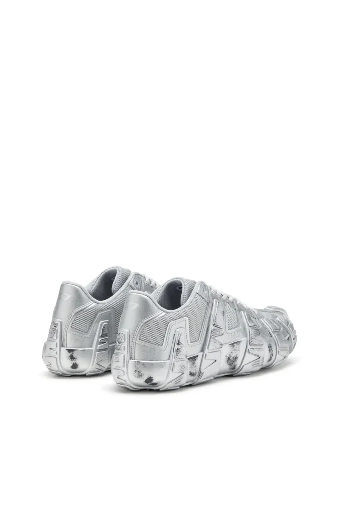 s-d-griffe low S-D-Griffe-Metallic sneakers in mesh and PU