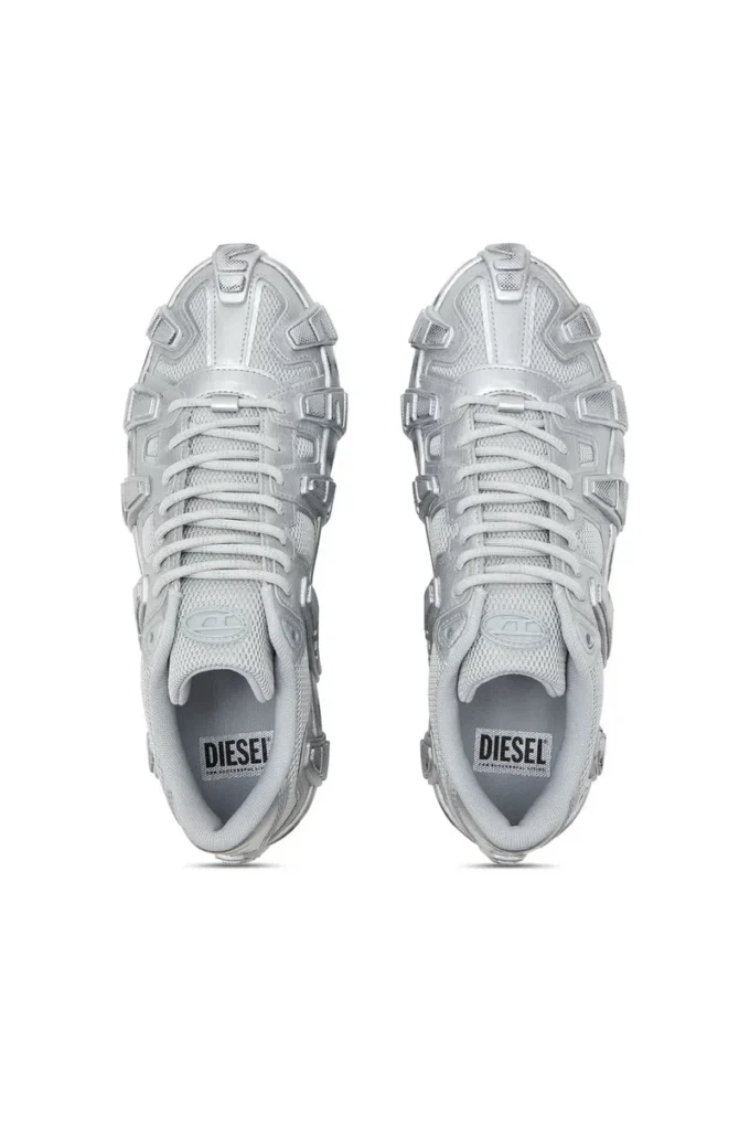 s-d-griffe low S-D-Griffe-Metallic sneakers in mesh and PU