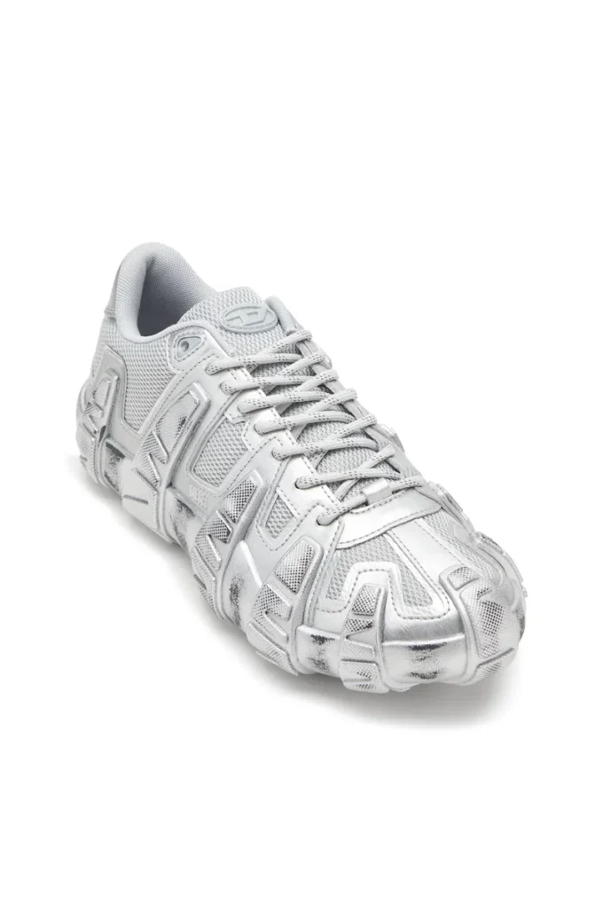 s-d-griffe low S-D-Griffe-Metallic sneakers in mesh and PU