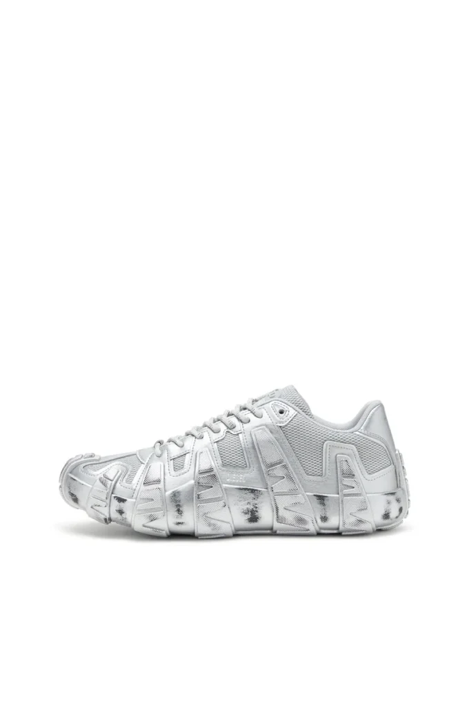 s-d-griffe low S-D-Griffe-Metallic sneakers in mesh and PU