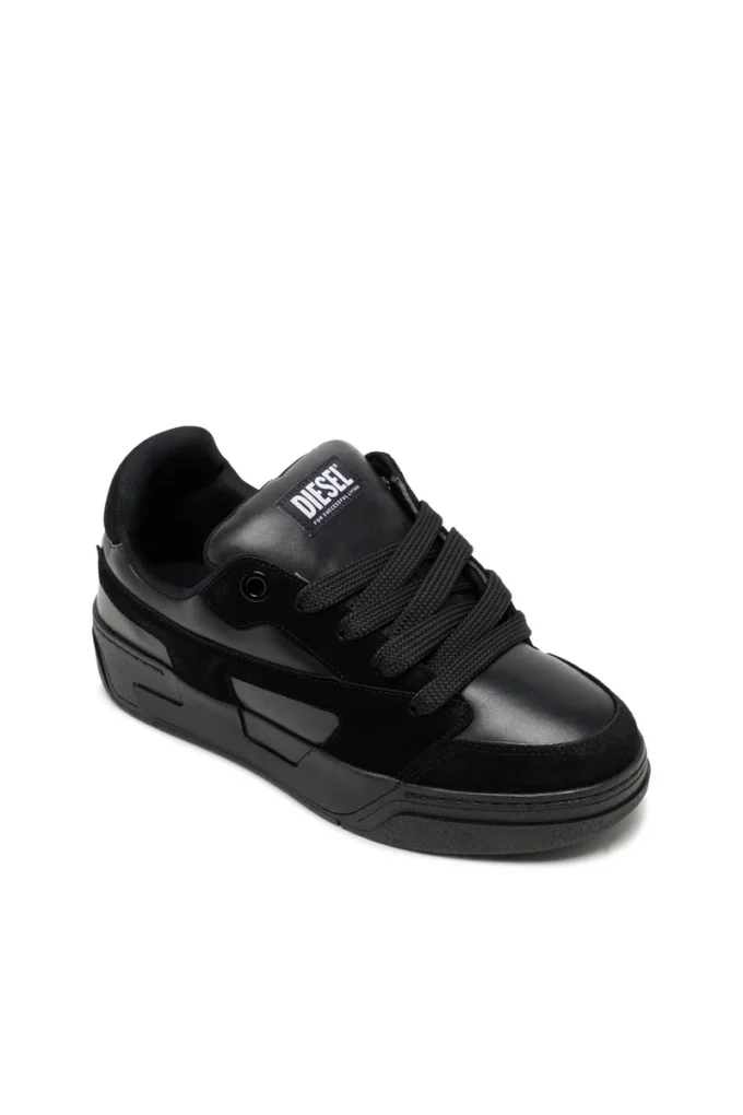s-d-ollie low D-Ollie-Monochrome sneakers in suede and leather