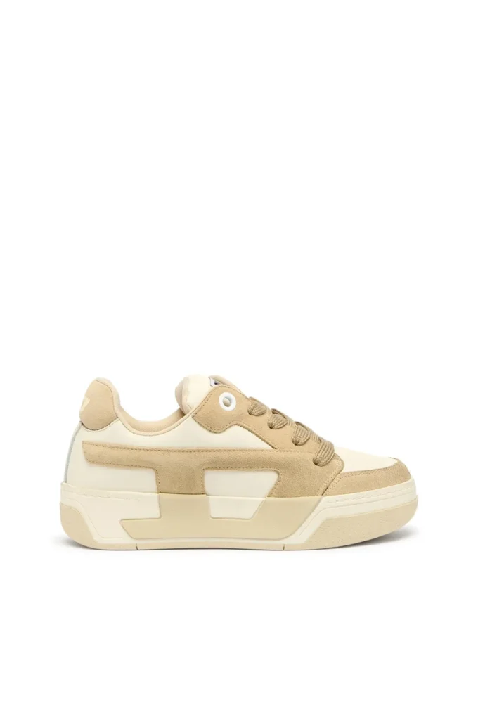 s-d-ollie low w D-Ollie-Distressed sneakers in leather and suede