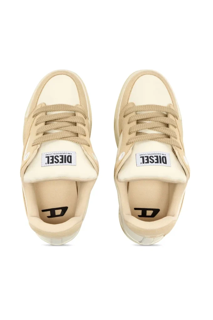 s-d-ollie low w D-Ollie-Distressed sneakers in leather and suede