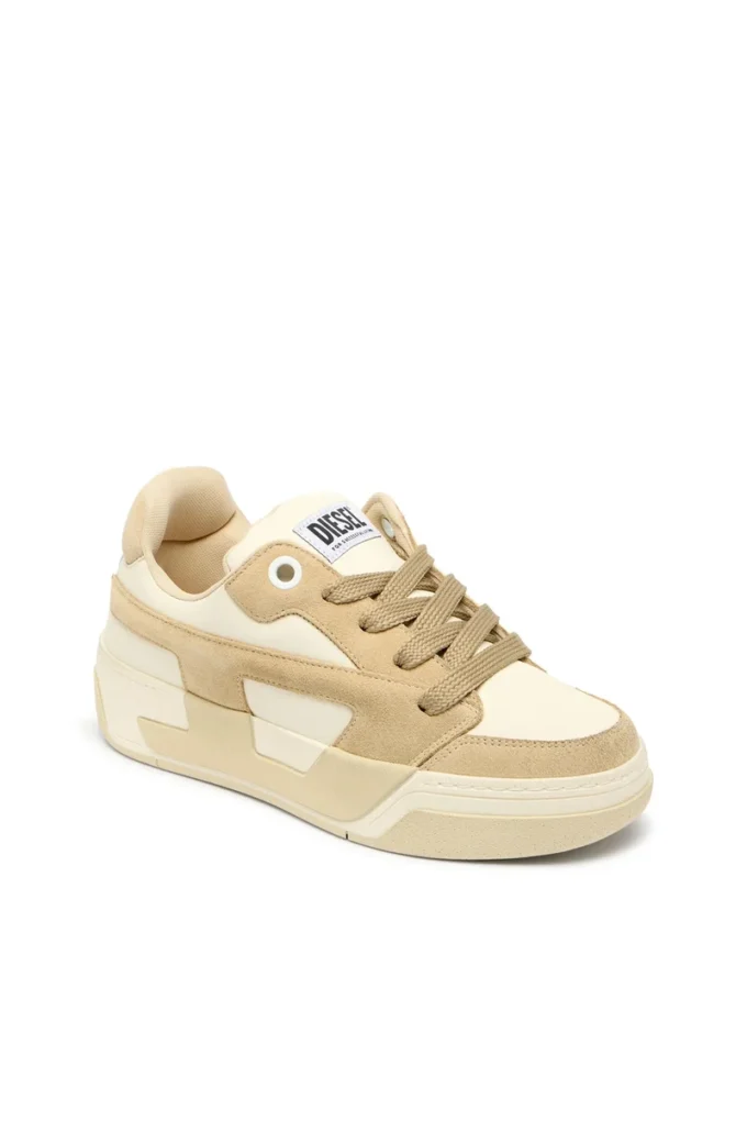 s-d-ollie low w D-Ollie-Distressed sneakers in leather and suede