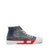 s-d-verse mid ii D-Verse-High-top sneakers in denim with D logo