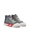 s-d-verse mid ii D-Verse-High-top sneakers in denim with D logo