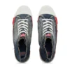 s-d-verse mid ii D-Verse-High-top sneakers in denim with D logo