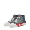 s-d-verse mid ii D-Verse-High-top sneakers in denim with D logo