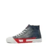 s-d-verse mid ii D-Verse-High-top sneakers in denim with D logo