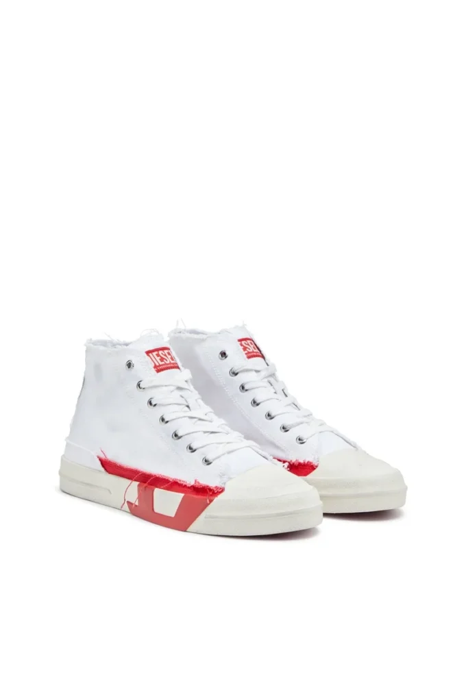 s-d-verse mid S-D-Verse-Dirty-effect high-top canvas sneakers