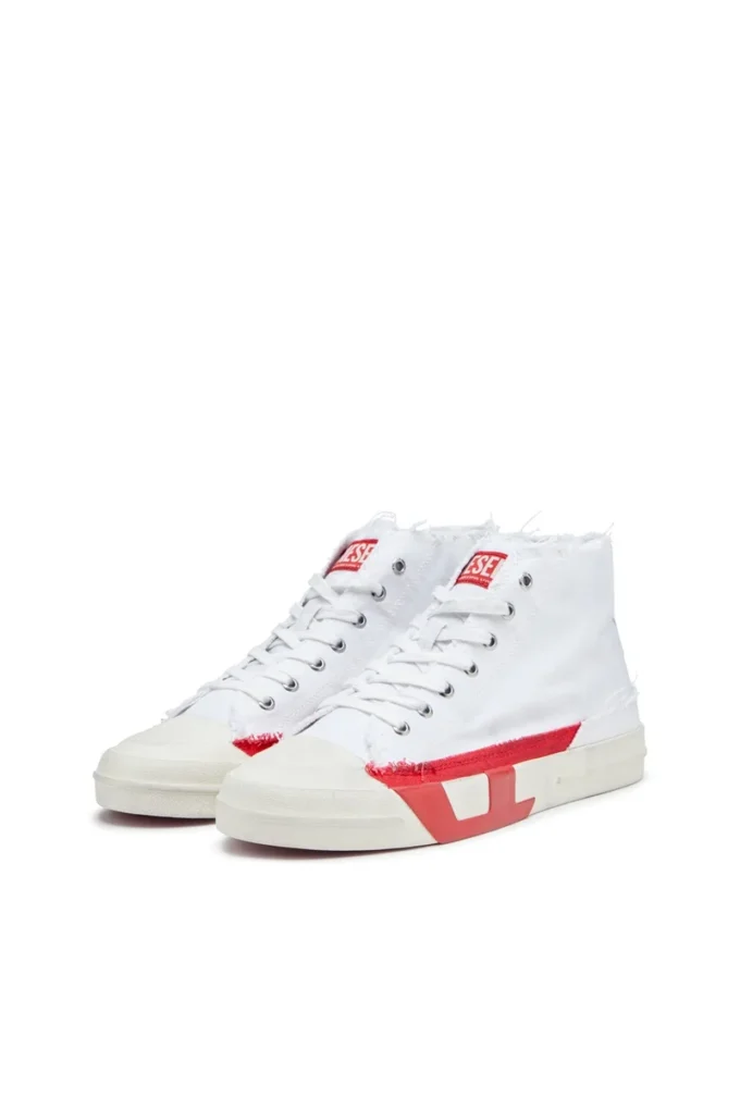 s-d-verse mid S-D-Verse-Dirty-effect high-top canvas sneakers