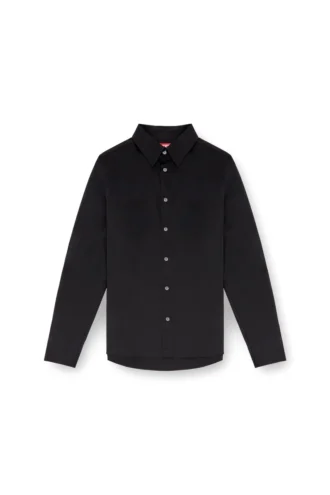 s-fitty-a Formal shirt with logo-embroidered collar